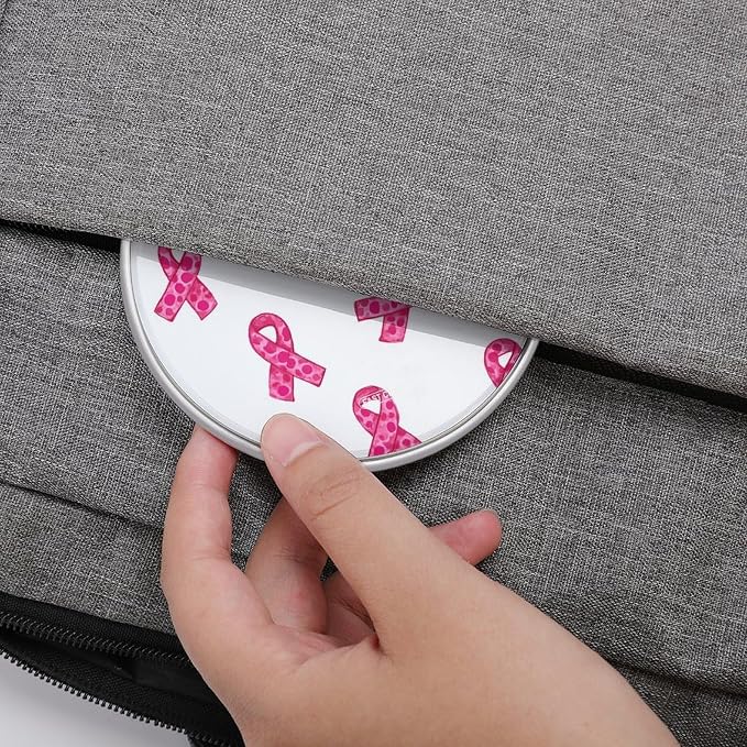 Breast Cancer Awareness Ribbon Wireless Charger SlimWireless Charging Pad Anti-Slip Charger Mat for Men Women