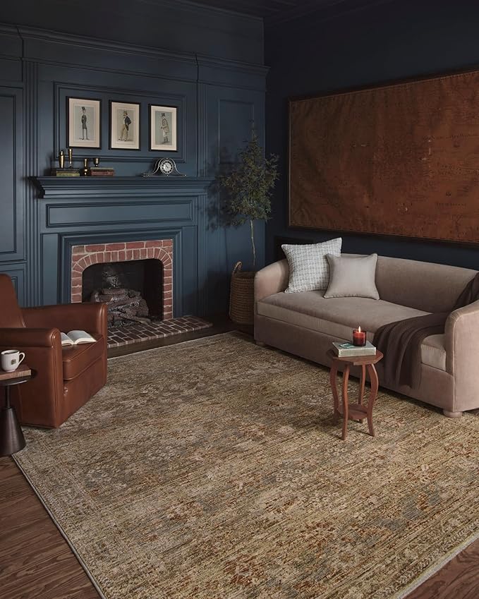 Loloi Magnolia Home by Joanna Gaines Junie Collection JUE-03 Spice/Multi 3'-11" x 5'-7", .38" Pile Height, Accent Rug