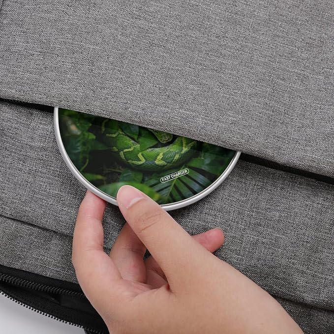 Rainforest Green Shadows Wireless Charger Fast Charging Pad | Anti-Slip Qi Certified Wireless Charging Pad for All Phones with Wireless Charging Function for Home Office Travel