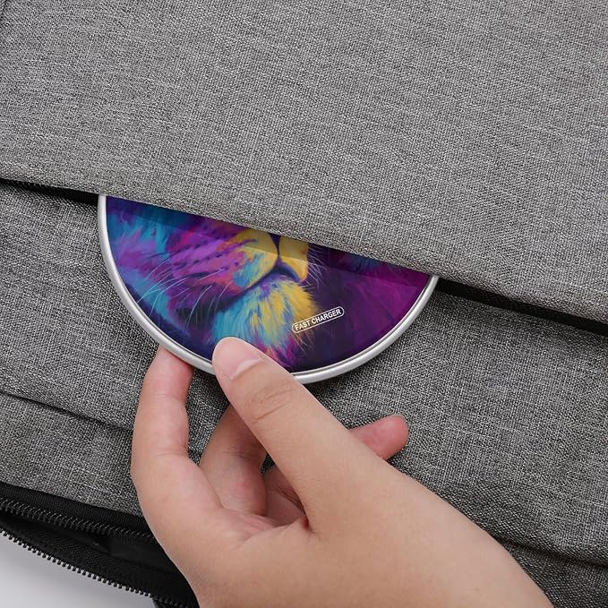 Lion Couple Love Wireless Charger SlimWireless Charging Pad Anti-Slip Charger Mat for Men Women