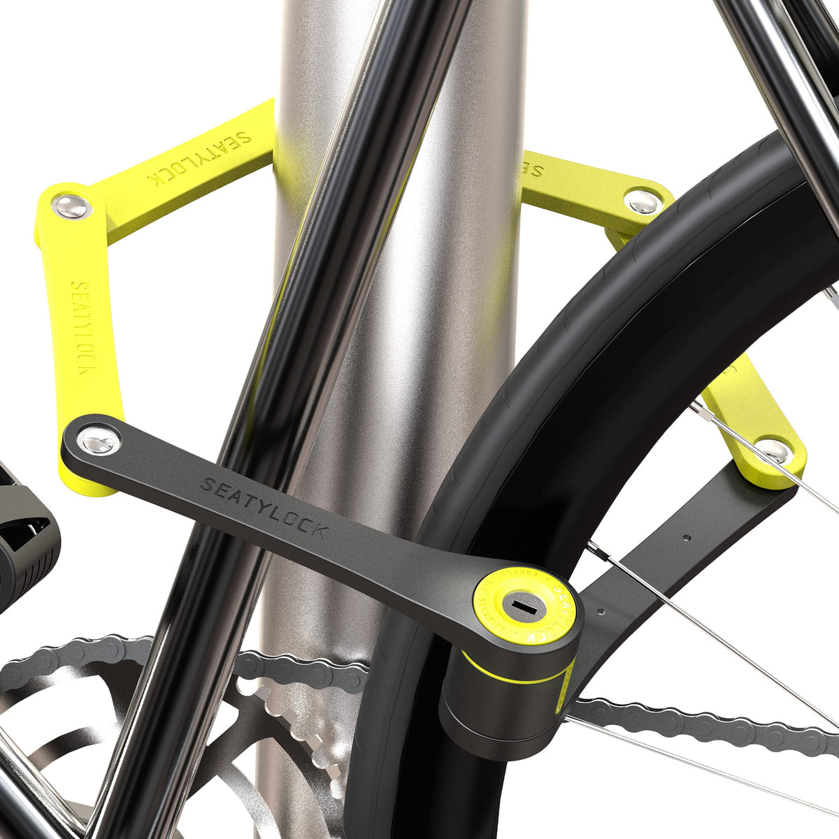 Seatylock FoldyLock Compact Lightweight Patented Folding Bike Lock 33.5 in