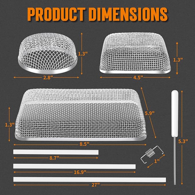 TONDA RV Furnace Vent Screen, Bug Screens Heater Vent Cover
