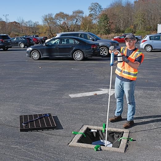 PIG Adjustable Frame Storm Drain Filter | Traffic Safe Sediment Filter | Inside