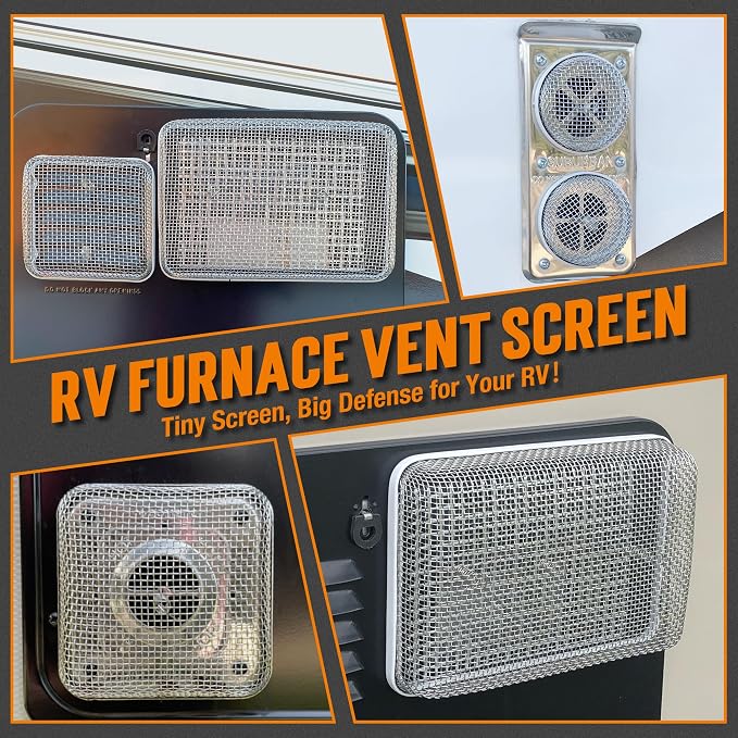 TONDA RV Furnace Vent Screen, Bug Screens Heater Vent Cover