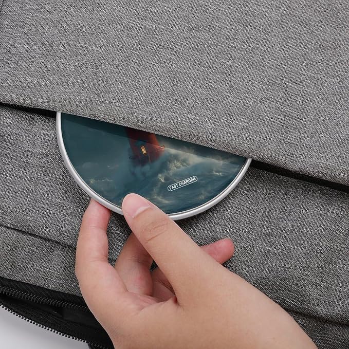 Lighthouse Wave Wireless Charger SlimWireless Charging Pad Anti-Slip Charger Mat for Men Women