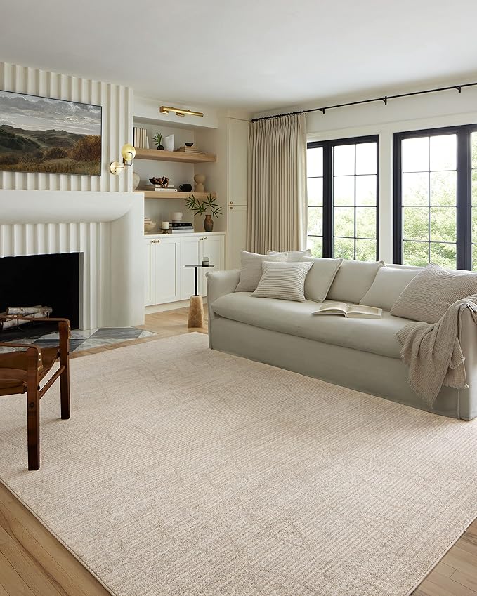 Loloi Kamala Collection KAM-03 Natural/Mist 11'-2" x 15'-7" Area Rug