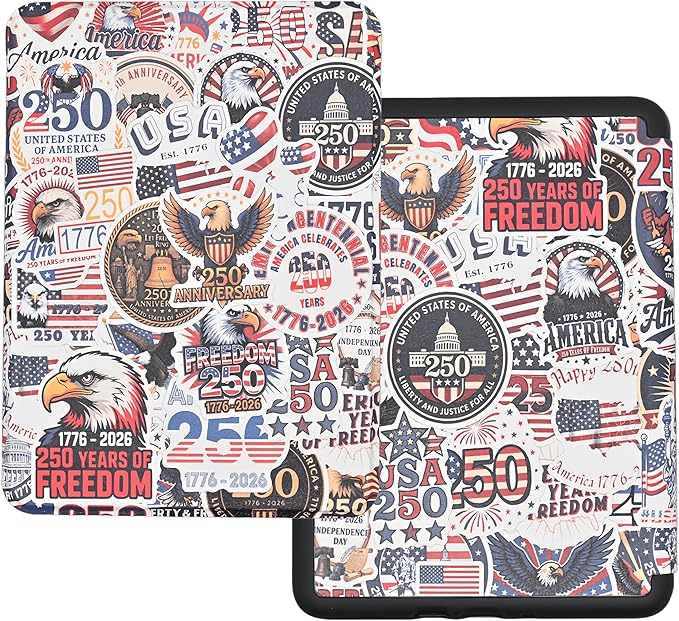 Case for Kindle Paperwhite 12th Gen 2024. Kindle Colorsoft Signature Edition Lightweight PU Leather Protective Cover with Auto Sleep/Wake Hand Strap Baseball