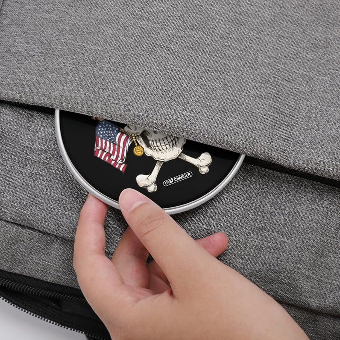 USA Skull Wireless Charger Portable Charging Pad | LightweightAll Smartphone