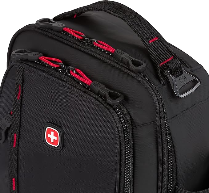 SwissGear 3999 Insulated Lunch Bag, Black/Red