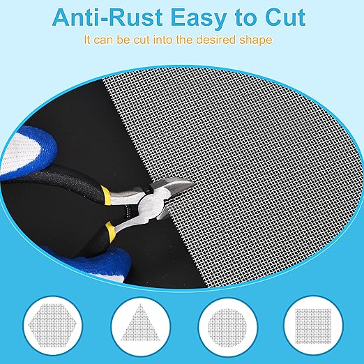 16 Pcs 13x9 20 Mesh 304 Stainless Steel Wire Mesh Sheet, Rustproof Metal Mesh
