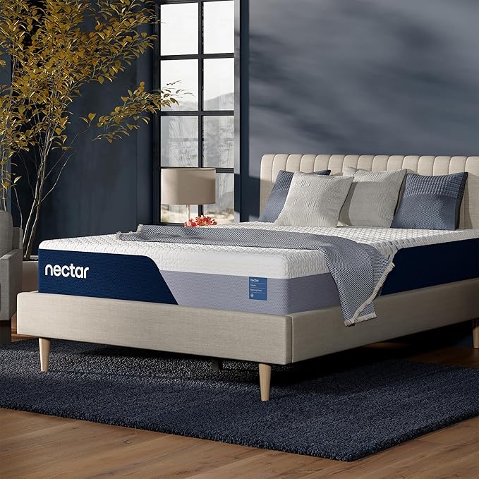 Nectar Classic 12” King Mattress - Medium Firm - Contouring Memory Foam - Cooling Top Layer - Support & Pressure-Relief - Mattress in a Box - 365-Night Trial & Forever Warranty