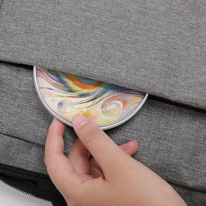 Psychedelic Peacock Feather Wireless Charger Magnetic Phone Induction Charger 10w Fast Wireless Charging Station Compatible with iPhone 17 16 15 14 13 12 Pro Max Samsung Galaxy S25 S24 S23