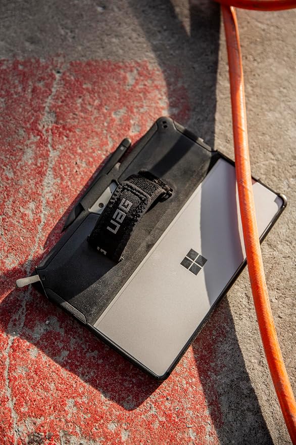 URBAN ARMOR GEAR UAG Designed for Microsoft Surface Pro 13 12/11 Edition Case with Built-in Kickstand &amp Pen Holder Compatible with Type Cover Keyboard Rugged Protective Cover Metropolis Black