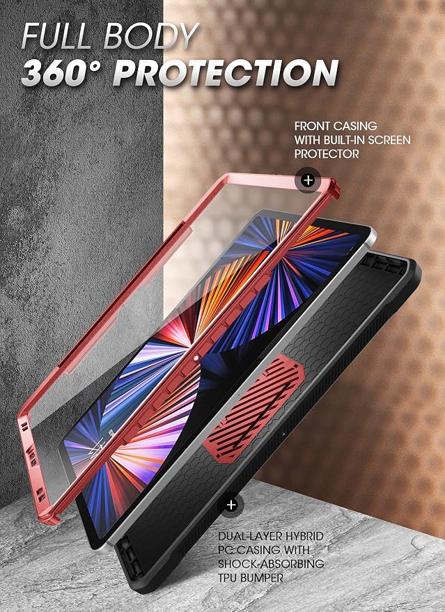 SUPCASE for iPad Pro 12.9 Inch Case 6th/5th/4th generation 2022/2021/2020 (Unicorn Beetle Pro) [Built-in Screen Protector &amp Stand &amp Pen Holder] Full-Body Rugged Cover for iPad Pro 12.9 Inch
