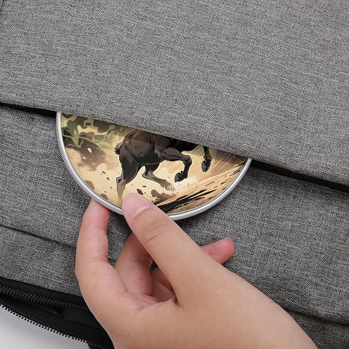 Hunting Camo Deer Wireless Charger with USB CableAluminum Alloy Frame 10W Max Compatible Fast Wireless Charging Pad- 3.2ft Cable Included for Travel Home Office Desk