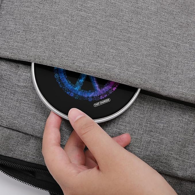 Peace Sign Tie-Dye Wireless Charger SlimWireless Charging Pad Anti-Slip Charger Mat for Men Women