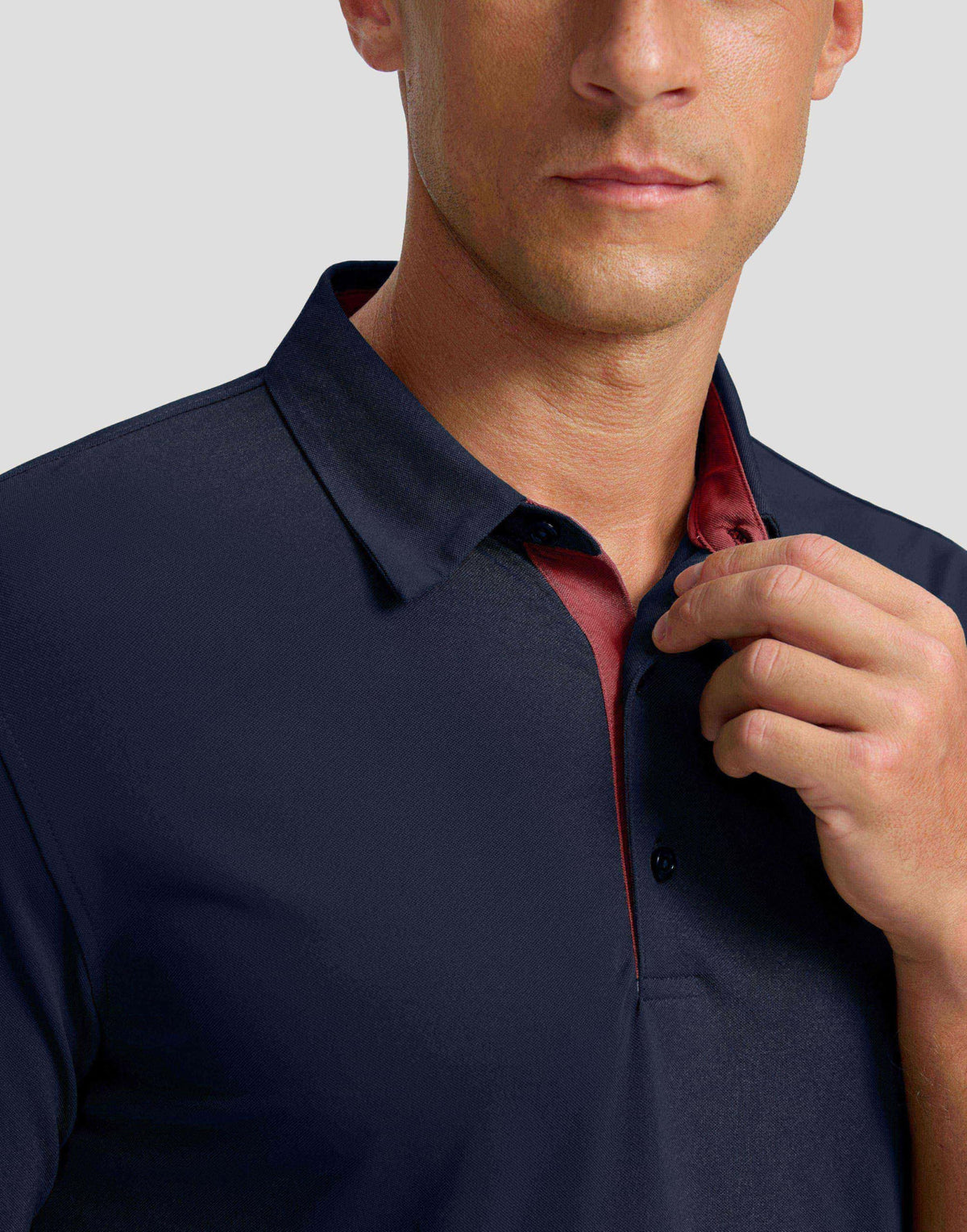 Men's Golf Polo Shirts Dry Fit Short Sleeve Shirt, Navy, 2XL