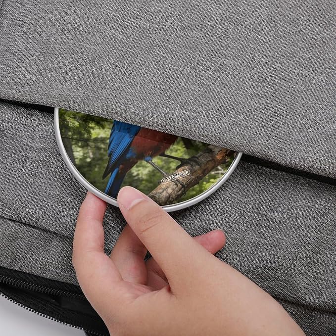 Deep Forest Blue Flame Wireless Charger Portable 10W Fast Wireless Charging Pad Compatible with Phone Ultra-Thin Charging Station Lightweight Charger Mat for Travel Home Office Desk