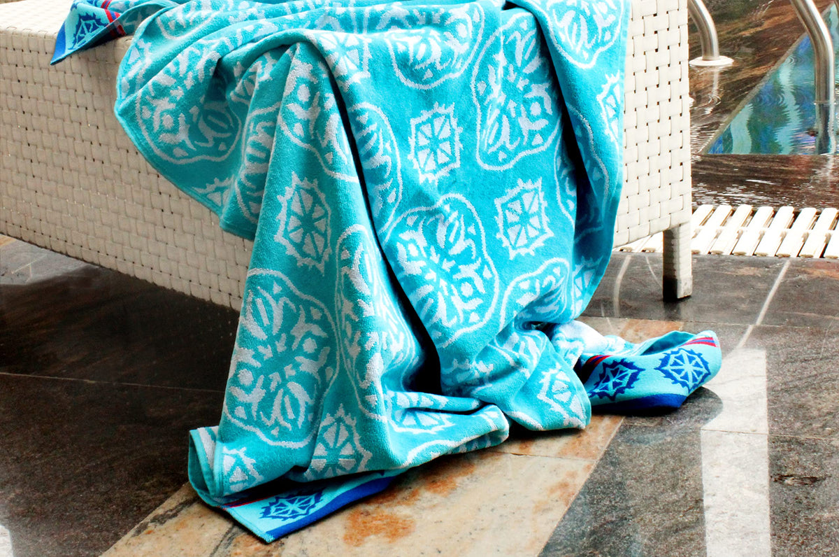 COTTON CRAFT Oversized XL Beach Towels - 39 x 68 inches - 2 Pack