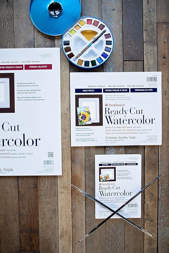 Strathmore Watercolor Paper Pack 8"X10"-10 Sheets -140308