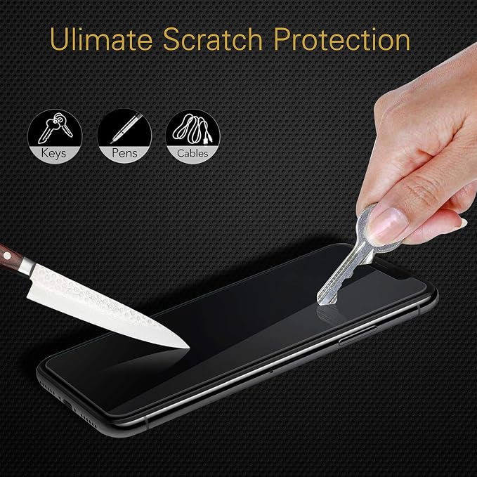 rooCASE 3-Pack Screen Protector for iPhone 11 / iPhone XR [Force Resistant Up to 44 Pounds] Tempered Glass Screen Protector for iPhone 11 (2019) / iPhone XR (2018) [Case Friendly]