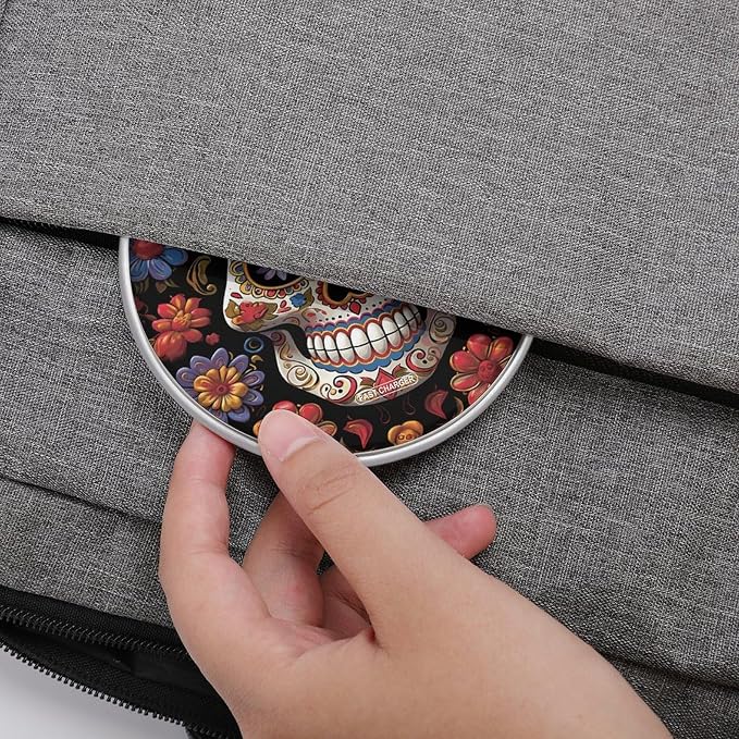 Sugar Skulls Wireless Charger Magnetic Phone Induction Charger 10w Fast Wireless Charging Station Compatible with iPhone 17 16 15 14 13 12 Pro Max Samsung Galaxy S25 S24 S23