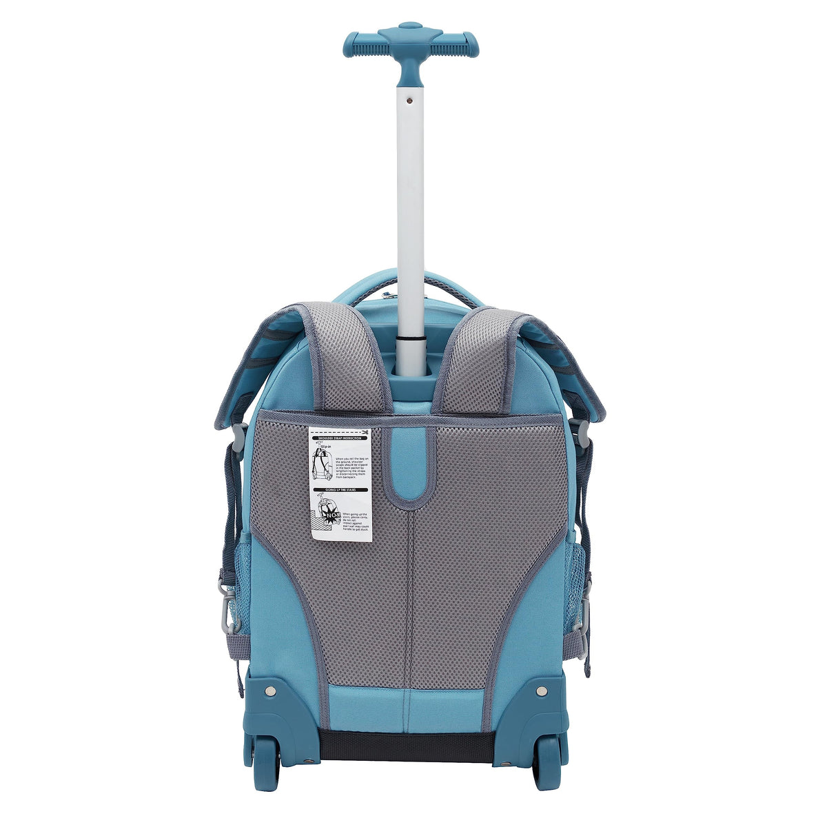 Travelers Club 18" Rolling Backpack with Shoulder Straps, Aqua