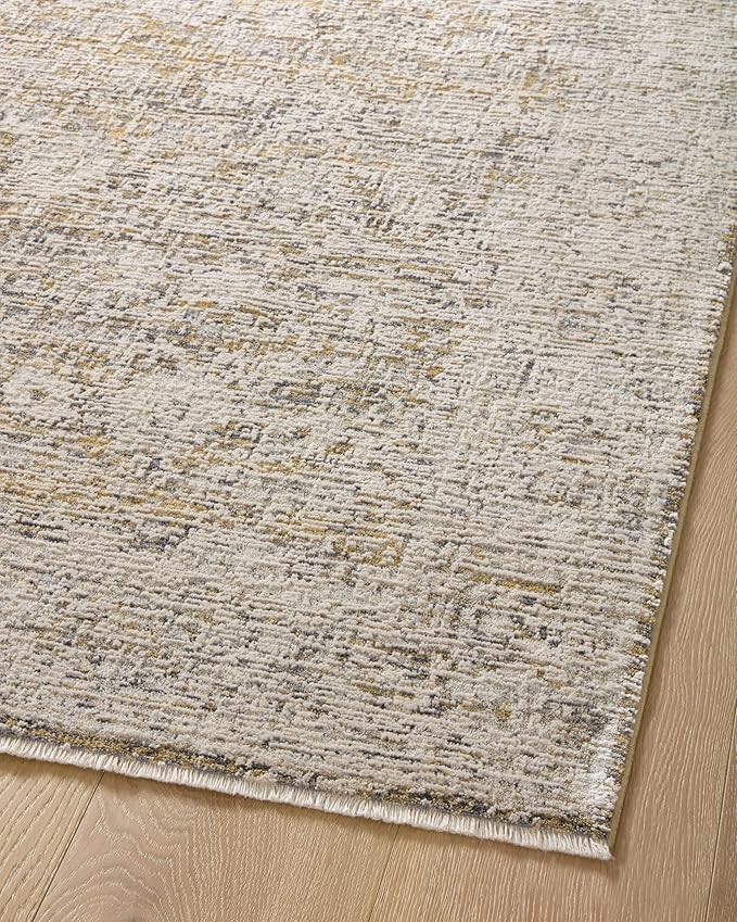 Loloi Amber Lewis Alie Collection ALE-05 Gold/Beige 7'-10'' x 10', .13'' Pile Height, Area Rug