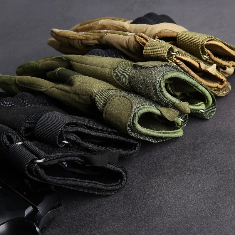 MVPTOO Touchscreen Padded Palm Gloves for Men Brown Small