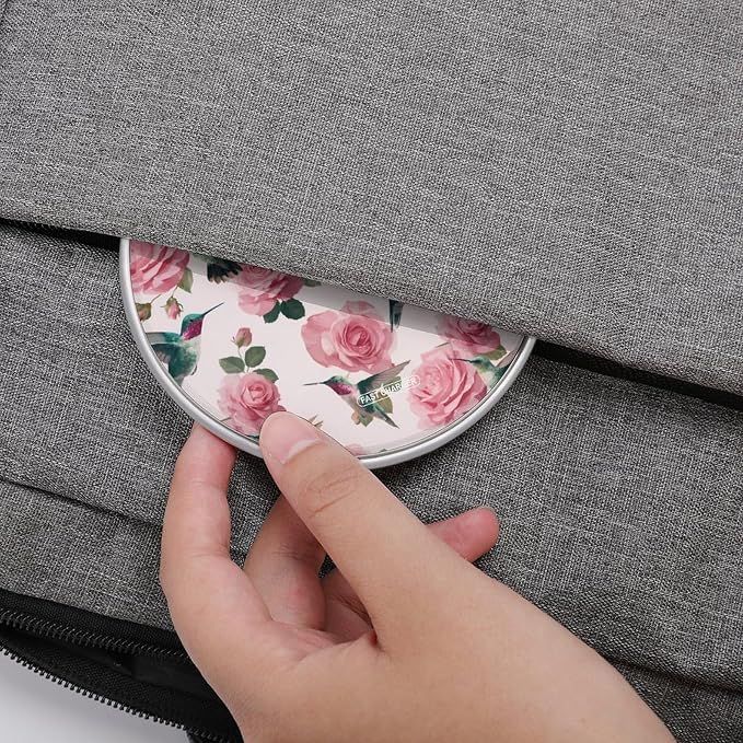 Hummingbirds Rose Wireless Charger SlimWireless Charging Pad Anti-Slip Charger Mat for Men Women