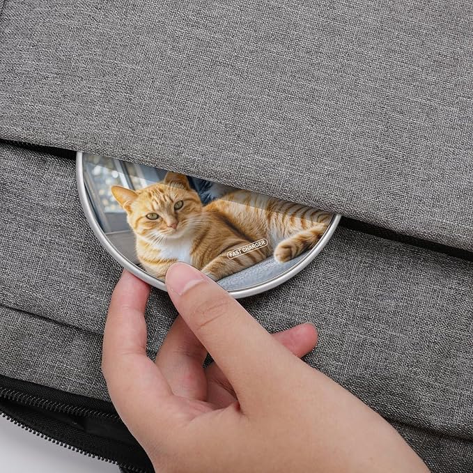 Cat-jpg Wireless Charger Fast Charging Pad | Anti-Slip Qi Certified Wireless Charging Pad for All Phones with Wireless Charging Function for Home Office Travel