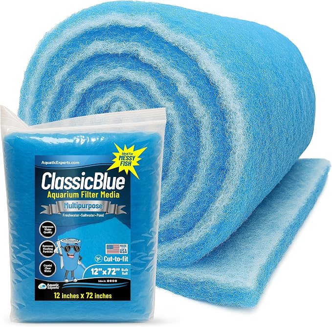 Aquatic Experts Classic Bonded Aquarium Filter Pad -12 Inches by 72 Inches by