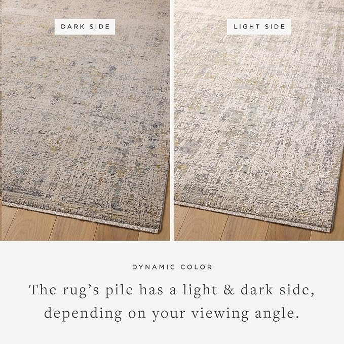 Loloi Amber Lewis Alie Collection ALE-02 Sand/Sky 5'-3'' x 7'-9'', .13'' Pile Height, Area Rug