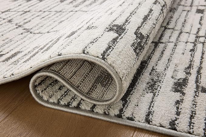 Loloi Kamala Collection KAM-02 Charcoal/Dove 11'-2" x 15'-7" Area Rug