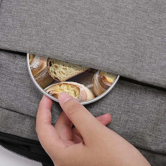 Painted Bread Wireless Charger Portable 10W Fast Wireless Charging Pad Compatible with Phone Ultra-Thin Charging Station Lightweight Charger Mat for Travel Home Office Desk