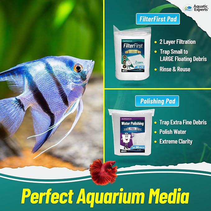 Aquatic Experts Aquarium Polishing Filter Pad, Water Polishing Pad