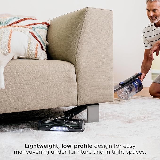 Shark | Pet Cordless Vacuum Cleaner | LED Headlights | Removable Handheld Vacuum for Pet Hair | Crevice Tool & Pet Multi-Tool Included | 40min Runtime | For Carpet & Hard Floors | Grey | IX141