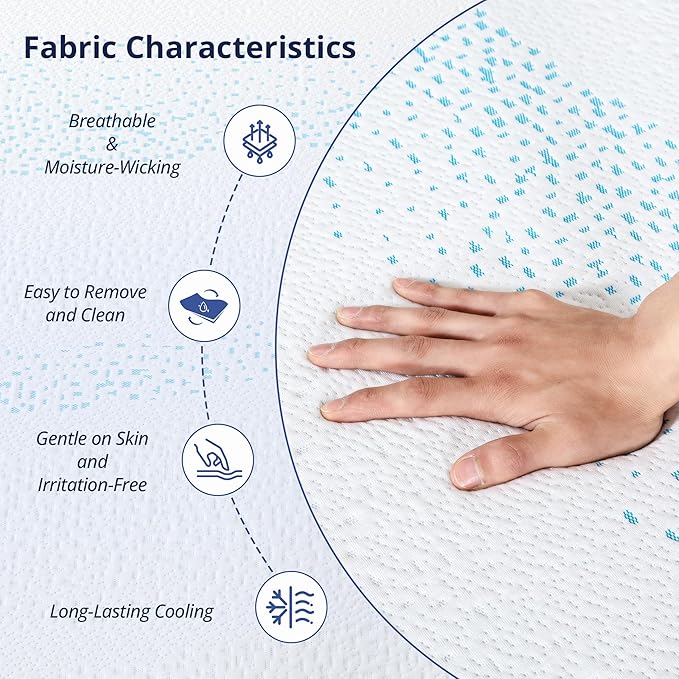 EGOHOME 14 Inch Twin Mattress, Gel Memory Foam with Charcoal, Fiberglass Free, CertiPUR-US Certified, Temperature-Regulating, Machine Washable Cover, 75" x 38" x 14", Medium