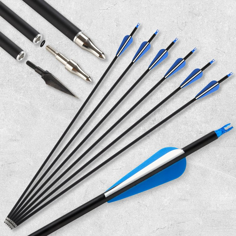 SERfawnCH 30/40lbs Recurve Bow & Arrow Set for Adults, Right-Handed Takedown Bow with Carbon Arrows, Hunting & Archery Practice Kit for Outdoor Target‌