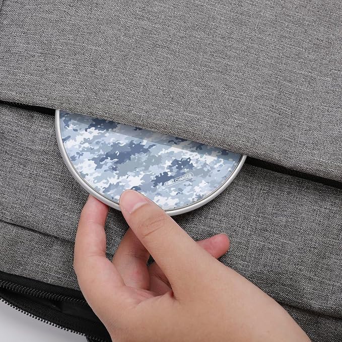 Camouflage Print Wireless Charger Portable Charging Pad | LightweightAll Smartphone