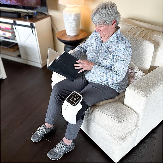 Nobol PhysioFlex Portable Warm Up & Recovery Knee Massager – Cordless Red & Infrared Light, Heat & Vibration Therapy to Restore Comfort, Rebuild Strength & Keep You Moving