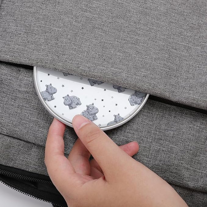 Hippo Print Wireless Charger SlimWireless Charging Pad Anti-Slip Charger Mat for Men Women