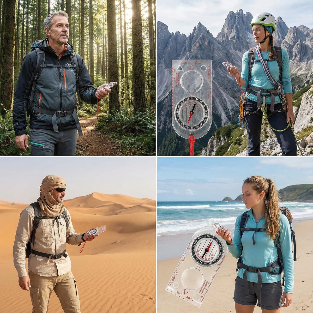 Navigation/Orienteering Compas | Map Reading Compass | Boy Scout Gifts Compass for Backpacking Hunting/Hiking