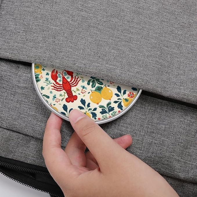 Vintage Lobster Floral Universal Phone Charger Magnetic Charging Pad with USB Cable