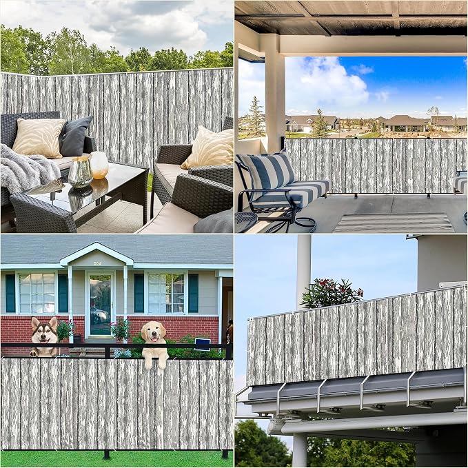 Privacy Screen 4.3' x 16.4' UV Protection Weather-Resistant Outdoor Dog Fence