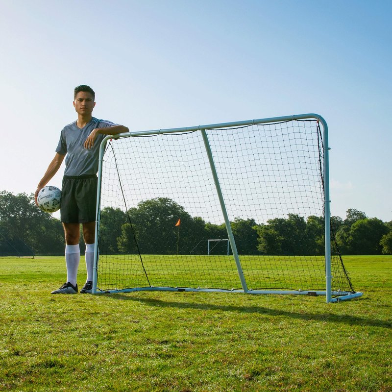 Champion Sports Easy Fold Soccer Goal - Ultimate Portable Convenient and Quick Setup Goal