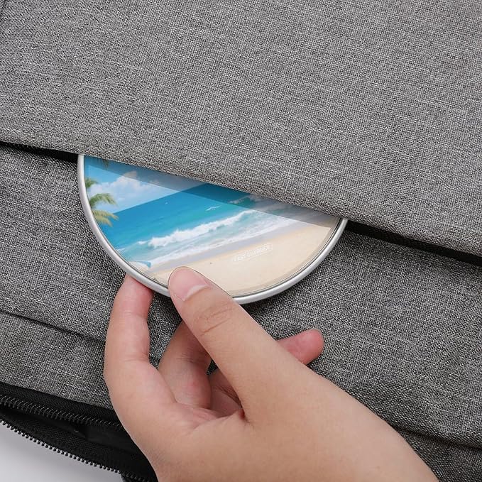 Sea Wireless Charger with Aluminum Alloy Frame Qi Certified Fast Wireless Charging Pad 10W Charging Station Portable Phone Charger for All Wireless Charging Phone