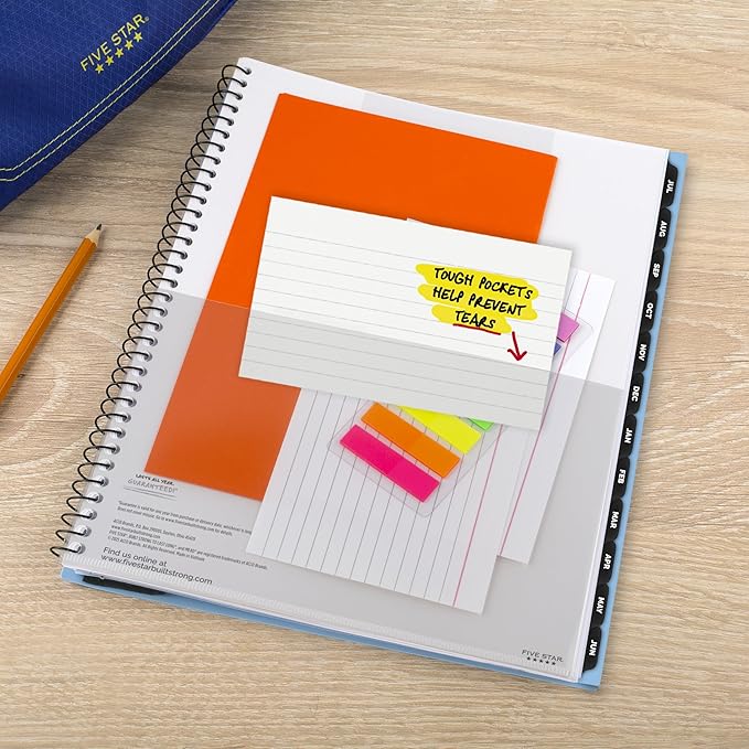 Five Star Planner 2026-2027 Weekly & Monthly Academic 12-Month July-June Advance Student Planner + Study App, 8-1/2" x 11", Blue (CAW65920)