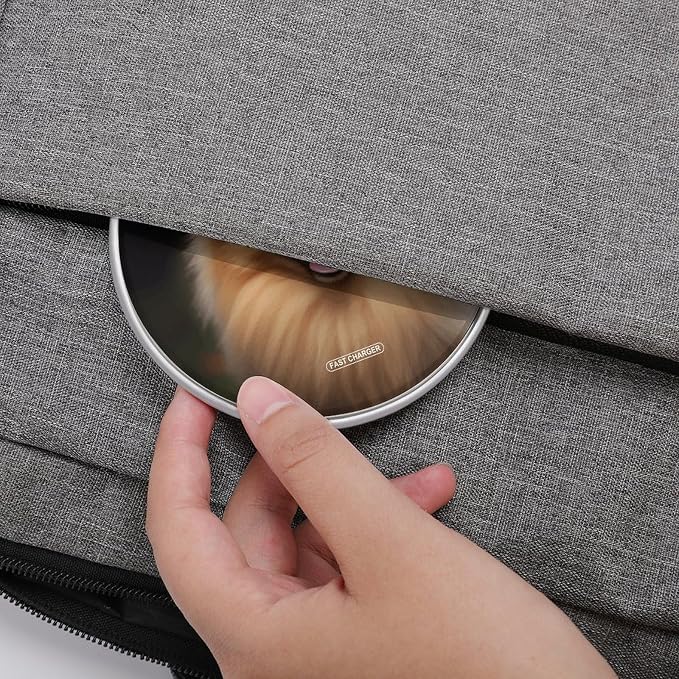 Pomeranian Wireless Charger Fast Charging Pad | Anti-Slip Qi Certified Wireless Charging Pad for All Phones with Wireless Charging Function for Home Office Travel
