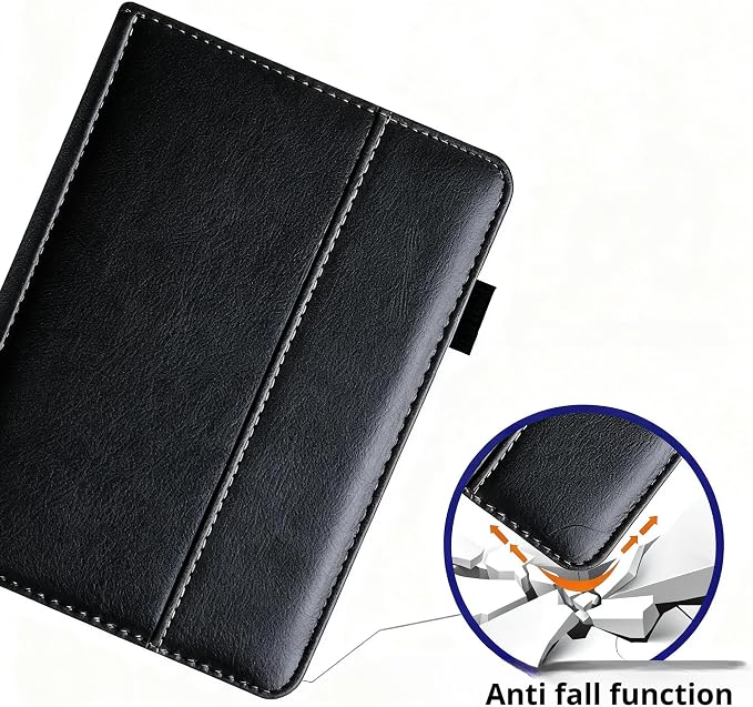 Case for Folio Nook Glowlight Plus 7.8(2019 Released) eReader Compatible with (Model:BNRV700) Magnetic Closure Lightweight PU Leather Cover (Black Glowlight Plus 7.8)